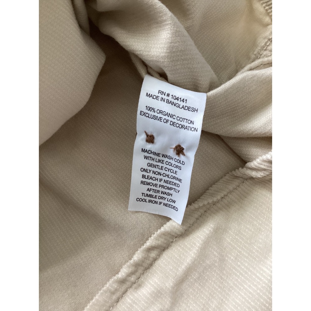 Alpine Design Womens Corduroy Shirt Jacket Morning Haze Organic Cotton L - Picture 4 of 9
